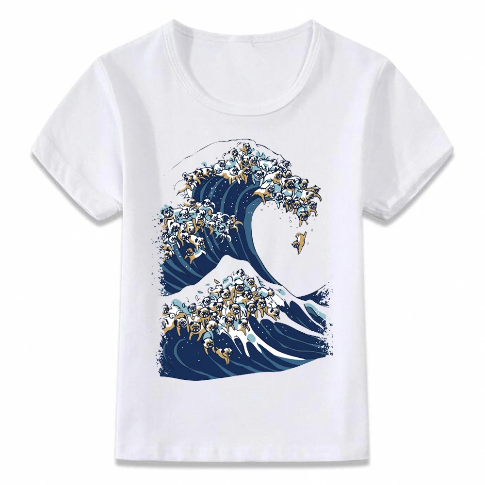 Kids Clothes T Shirt The Great Wave Off Kanagawa with Pugs Children T-shirt for Boys and Girls Toddler Shirts oal278
Kids Clothes T Shirt The Great Wave Off Kanagawa with Pugs Children T-shirt for Boys and Girls Toddler Shirts oal278