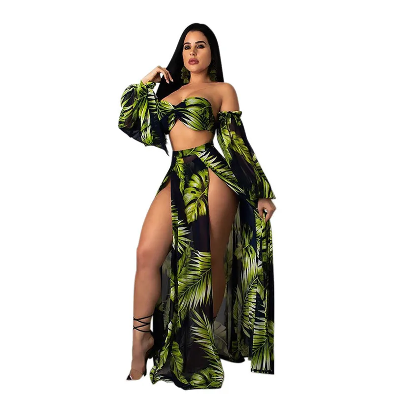 2019 Hot Sexy floral holiday swimming suit Women bandage strapless bikinis set high waist padded swimsuit Beach Skirts Brazilian
2019 Hot Sexy floral holiday swimming suit Women bandage strapless bikinis set high waist padded swimsuit Beach Skirts Brazilian