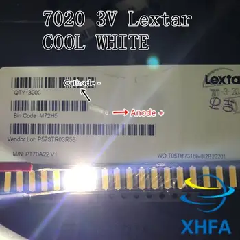 XIASONGXIN LIGHT 500pcs Lextar LED Backlight Mid Power LED 0.5W 7020 3V Cool white 40LM TV Application
XIASONGXIN LIGHT 500pcs Lextar LED Backlight Mid Power LED 0.5W 7020 3V Cool white 40LM TV Application