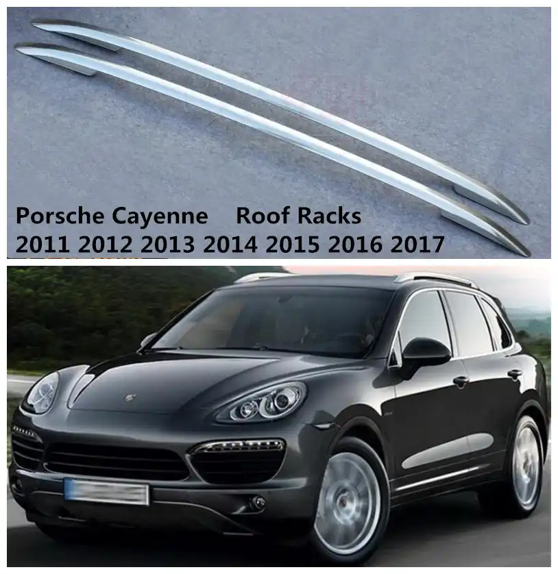 Aluminum Fits for Porsche Cayenne 2011-2017 luggage roof rail roof rack
