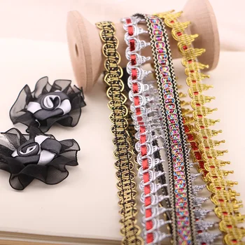 5YARD 1.1CM-1.5CM Crocheted Gold Lace Trimming Ribbon Tape diy WeddingClothes Sewing fabric Handmade Headwear Ornaments
5YARD 1.1CM-1.5CM Crocheted Gold Lace Trimming Ribbon Tape diy WeddingClothes Sewing fabric Handmade Headwear Ornaments