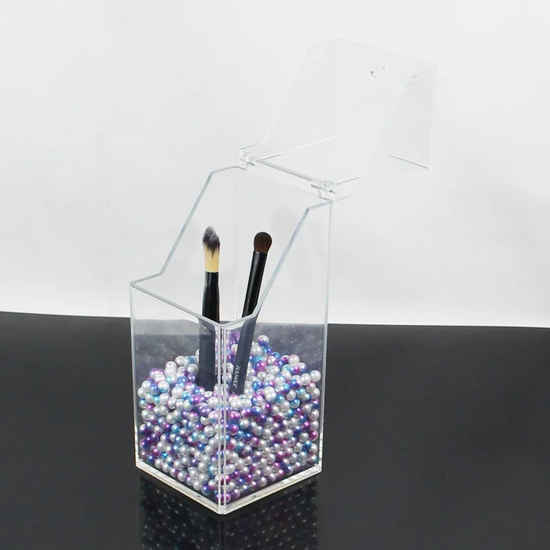 Transparent Makeup Brush Organizer With Pearls Brush Holder Box Cosmetic Brush Storage Case Plastic Storage Box 9.3*9.3*21CM
Transparent Makeup Brush Organizer With Pearls Brush Holder Box Cosmetic Brush Storage Case Plastic Storage Box 9.3*9.3*21CM
