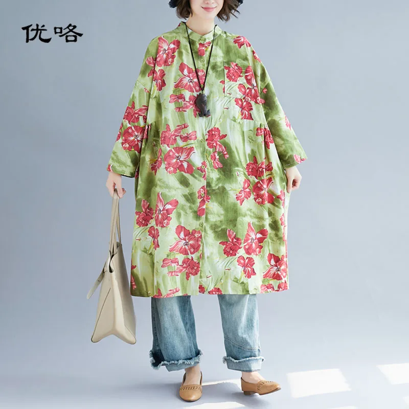 5XL 6XL Plus Size Women Shirt Dress Long Sleeve Linen Floral Cardigan Blouse Korean Cotton Women Tops And Blouses Summer 2019
5XL 6XL Plus Size Women Shirt Dress Long Sleeve Linen Floral Cardigan Blouse Korean Cotton Women Tops And Blouses Summer 2019
