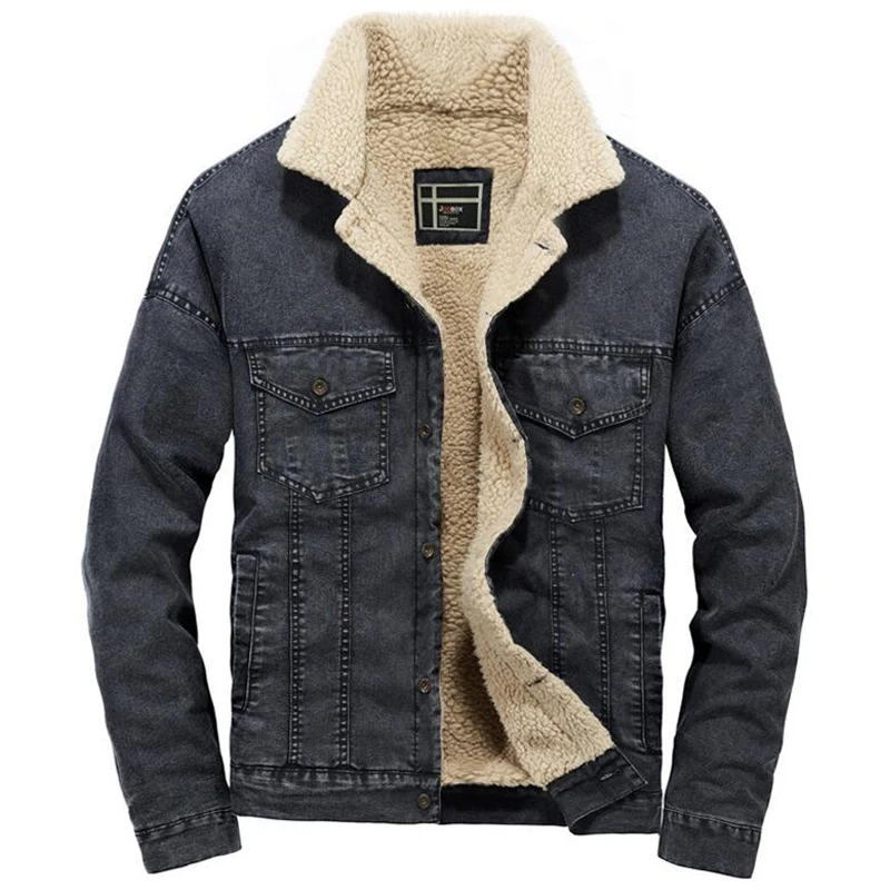 Jacket Men Casual Denim Jackets Streetwear Coat Male Outerwear Autumn Winter Overcoat Men's Fashion HipHop Wool Thick Warm Coats
Jacket Men Casual Denim Jackets Streetwear Coat Male Outerwear Autumn Winter Overcoat Men's Fashion HipHop Wool Thick Warm Coats