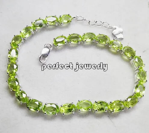 Natural real peridot chain bracelet Free shipping 925 sterling silver For men or women 0.5ct*25pcs gemstone #X14090818
Natural real peridot chain bracelet Free shipping 925 sterling silver For men or women 0.5ct*25pcs gemstone #X14090818
