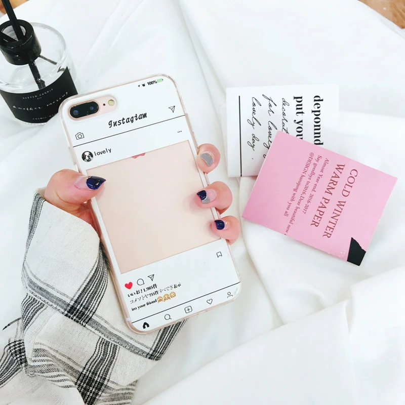 Instagrams Cover For iPhone 7 6 6s 8 X 8 plus Case Square Photo Frame Literature Lovely Clear Cover For iPhone7plus 6s plus Case
Instagrams Cover For iPhone 7 6 6s 8 X 8 plus Case Square Photo Frame Literature Lovely Clear Cover For iPhone7plus 6s plus Case