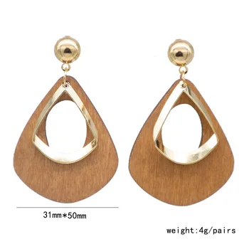 10 Vintage wooden water drop charm earrings Double layer hollow geometric teardrops waterdrop flat raindrops earrings jewelry
10 Vintage wooden water drop charm earrings Double layer hollow geometric teardrops waterdrop flat raindrops earrings jewelry