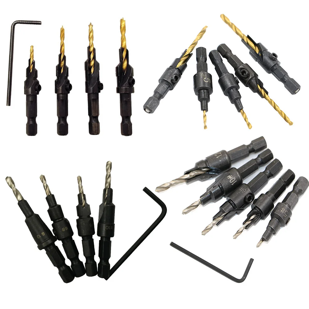 5pcs/set Countersink Drill Woodworking Hex Shank Drill Bits #5 #6 #8 #10 #12 Types Screwdriver Bit Sets Wrench Wood Hand Tools
5pcs/set Countersink Drill Woodworking Hex Shank Drill Bits #5 #6 #8 #10 #12 Types Screwdriver Bit Sets Wrench Wood Hand Tools