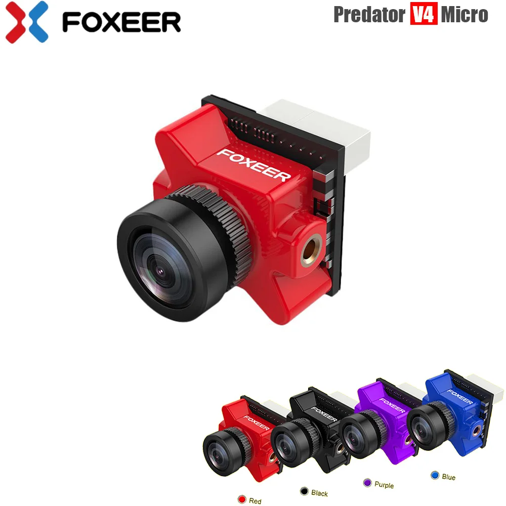 Foxeer Predator V4 Micro FPV Camera 16:9/4:3 PAL/NTSC switchable Super WDR OSD 4ms Latency Upgraded Foxeer Predator V3
Foxeer Predator V4 Micro FPV Camera 16:9/4:3 PAL/NTSC switchable Super WDR OSD 4ms Latency Upgraded Foxeer Predator V3