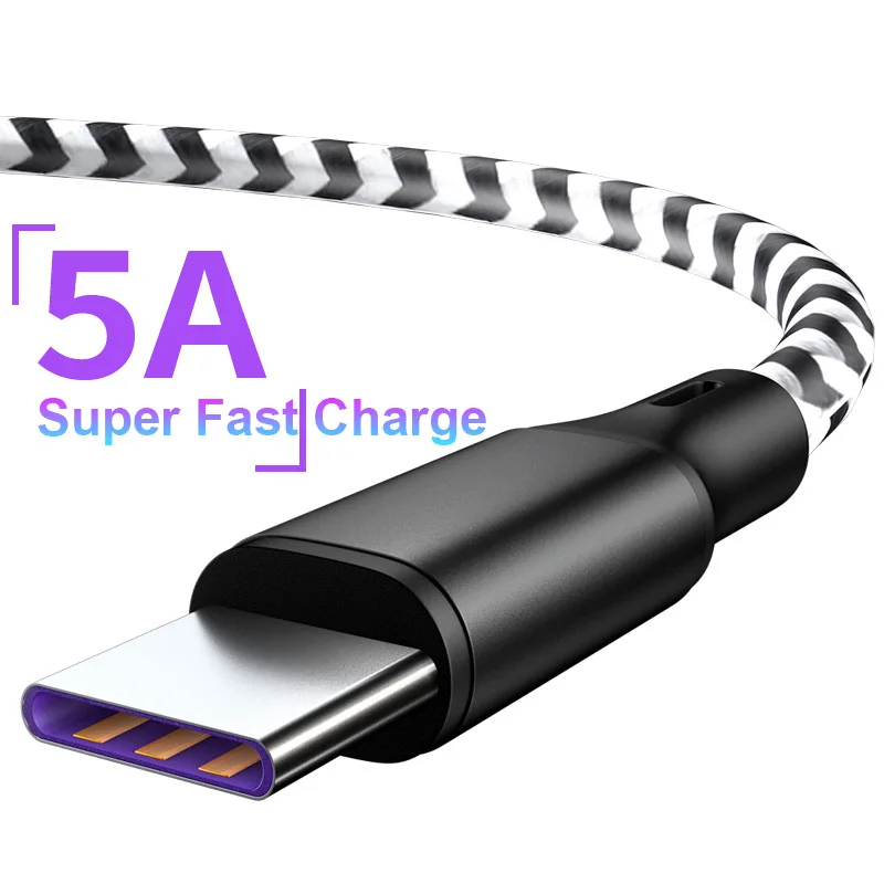 5A USB Type C Cable Ultra Durable Nylon Braided Wire Metal Plug Data Sync Charging Data Type C Cable for Huawei Xiaomi HTC
5A USB Type C Cable Ultra Durable Nylon Braided Wire Metal Plug Data Sync Charging Data Type C Cable for Huawei Xiaomi HTC
