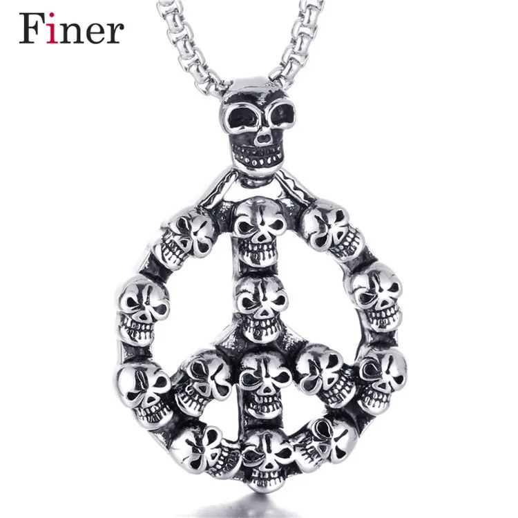 Personality Punk Jewelry Stainless Steel Skull Design Necklaces & Pendants Fashion Jewelry For Men
Personality Punk Jewelry Stainless Steel Skull Design Necklaces & Pendants Fashion Jewelry For Men