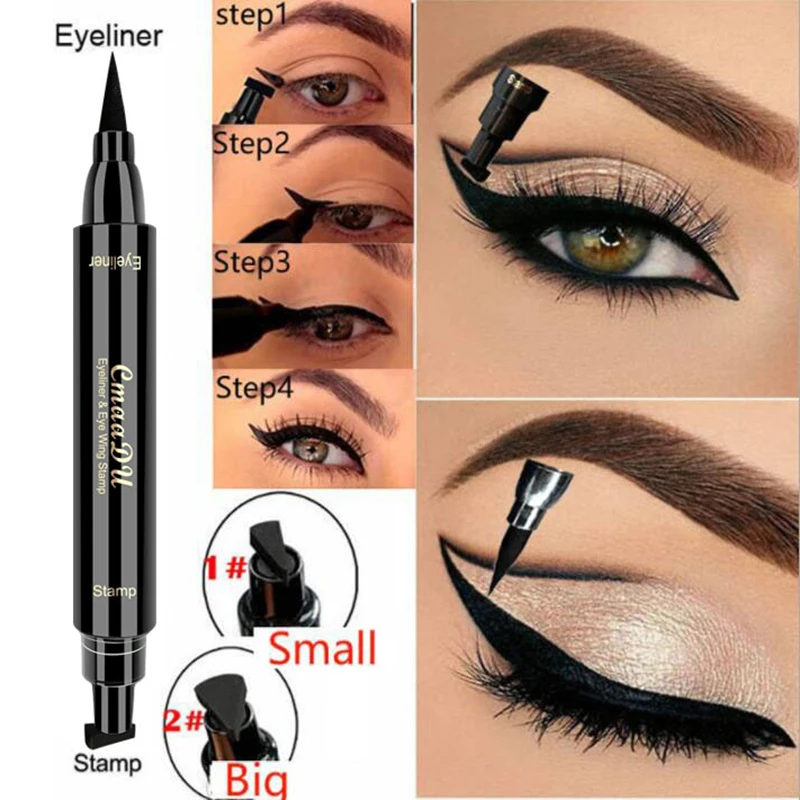 Cmaadu Double Head Eyeliner Stamp Liquid Make Up Pencil Waterproof Black Double-ended Makeup Stamps Beauty Eyeliner Pencil TSLM1
Cmaadu Double Head Eyeliner Stamp Liquid Make Up Pencil Waterproof Black Double-ended Makeup Stamps Beauty Eyeliner Pencil TSLM1