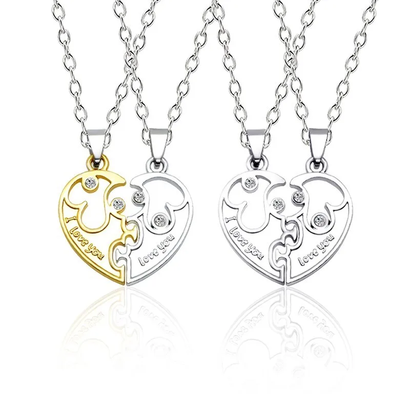 2 PCS Best Friends Necklace For Women And Men Couple Necklaces Heart Pendant Couple Unisex Lovers Jewelry Valentine's Gifts
2 PCS Best Friends Necklace For Women And Men Couple Necklaces Heart Pendant Couple Unisex Lovers Jewelry Valentine's Gifts