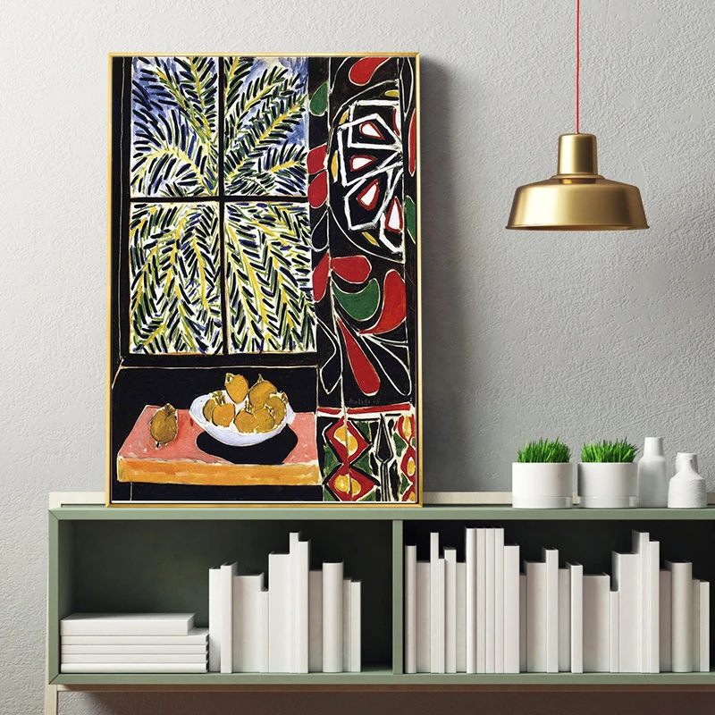 Henri Matisse Interior with Egyptian Orange Fruit Fauvism Canvas Paintings Vintage Kraft Posters Wall Stickers Home Decor Gift
Henri Matisse Interior with Egyptian Orange Fruit Fauvism Canvas Paintings Vintage Kraft Posters Wall Stickers Home Decor Gift
