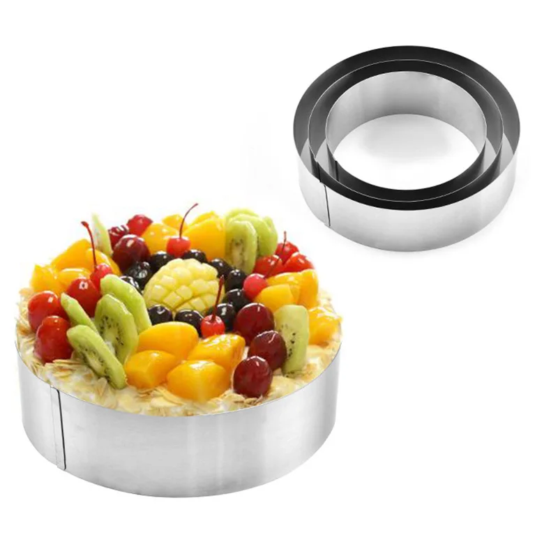 GODWJ 3pcs Set Stainless Steel Cake Mold Round Mousse Pastry Ring DIY Cake Baking Mold Set Cake Decorating Tools
GODWJ 3pcs Set Stainless Steel Cake Mold Round Mousse Pastry Ring DIY Cake Baking Mold Set Cake Decorating Tools