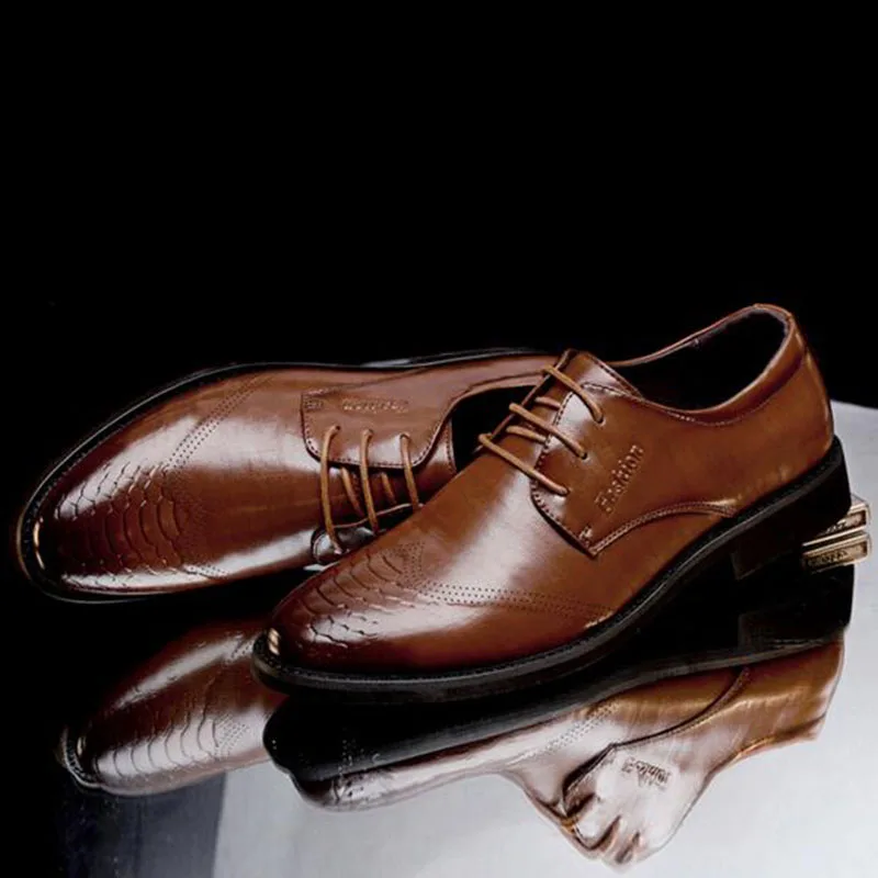 Men Lace-up Genuine Leather Business Work Dress Shoes,Pointed Toe Breathable Comfortable Solid Color Leather Shoes Size 38-43
Men Lace-up Genuine Leather Business Work Dress Shoes,Pointed Toe Breathable Comfortable Solid Color Leather Shoes Size 38-43
