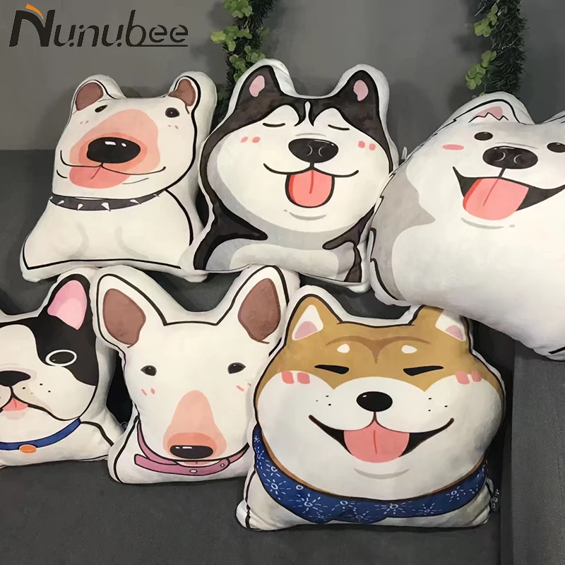 Nunubee Dog Shape Pillow 3D Digital One Side Printed Cute French Bulldog Husky Home Decorative Cushion Soft PP Cotton Pillow
Nunubee Dog Shape Pillow 3D Digital One Side Printed Cute French Bulldog Husky Home Decorative Cushion Soft PP Cotton Pillow