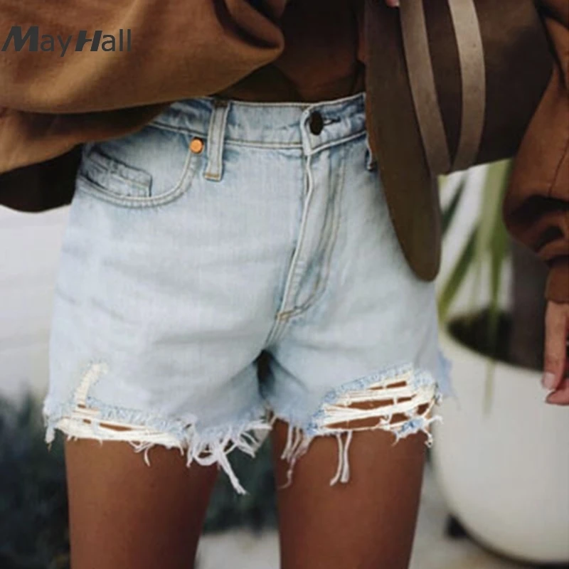 MayHall High Waist Women's Summer Shorts with Holes Trousers for Lady Korean style Ripped Streetwear Denim short femme ete MH270
MayHall High Waist Women's Summer Shorts with Holes Trousers for Lady Korean style Ripped Streetwear Denim short femme ete MH270