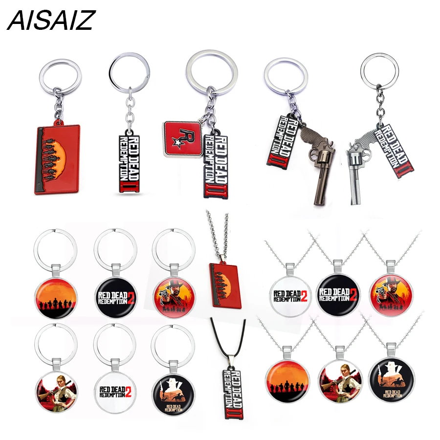 20 styles Christmas gifts Game Red Dead Redemption 2 Keychain Keyrings necklace Gun Toy Chaveiro Bag Jewelry Souvenir llaveros
20 styles Christmas gifts Game Red Dead Redemption 2 Keychain Keyrings necklace Gun Toy Chaveiro Bag Jewelry Souvenir llaveros