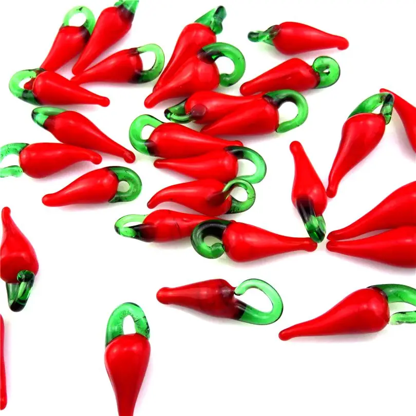 GLOWCAT 4pcs 21879 Natural Glass Charms Pendant Hot Pepper Charms For Earrings Necklace DIY Jewelry Making Supplies
GLOWCAT 4pcs 21879 Natural Glass Charms Pendant Hot Pepper Charms For Earrings Necklace DIY Jewelry Making Supplies