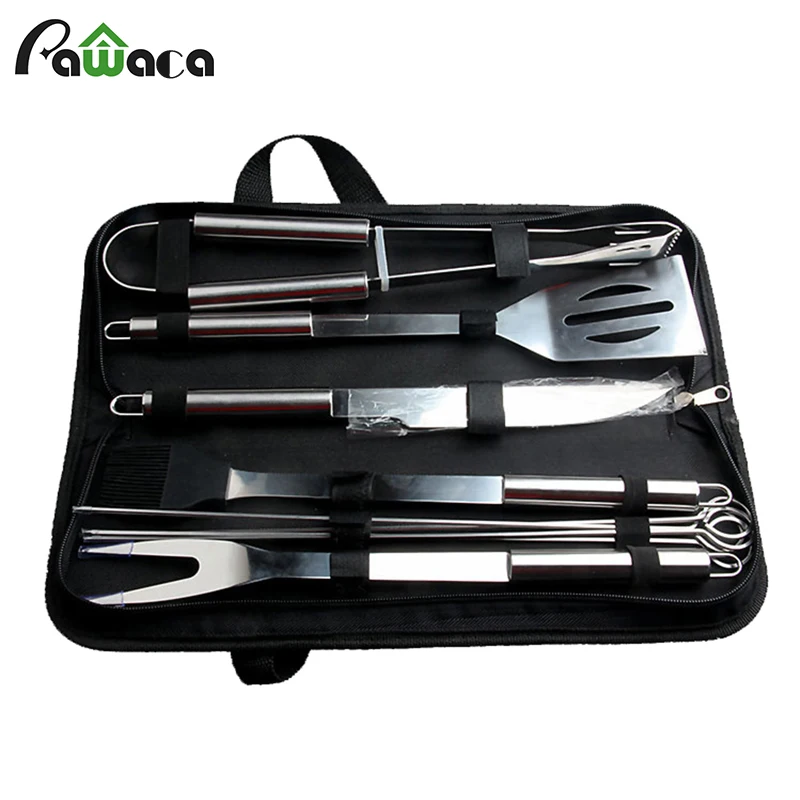 10Pcs/Set Stainless Steel Barbecue Grilling Tools Set BBQ Utensil Accessories Camping Outdoor Cooking Tools Kit with Carry Bag
10Pcs/Set Stainless Steel Barbecue Grilling Tools Set BBQ Utensil Accessories Camping Outdoor Cooking Tools Kit with Carry Bag