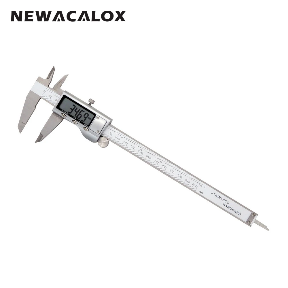 NEWACALOX Digital Caliper Precision Stainless Steel Measurement Tool Inch/Metric with Extra-Large LCD Screen 8 Inches/200mm
NEWACALOX Digital Caliper Precision Stainless Steel Measurement Tool Inch/Metric with Extra-Large LCD Screen 8 Inches/200mm