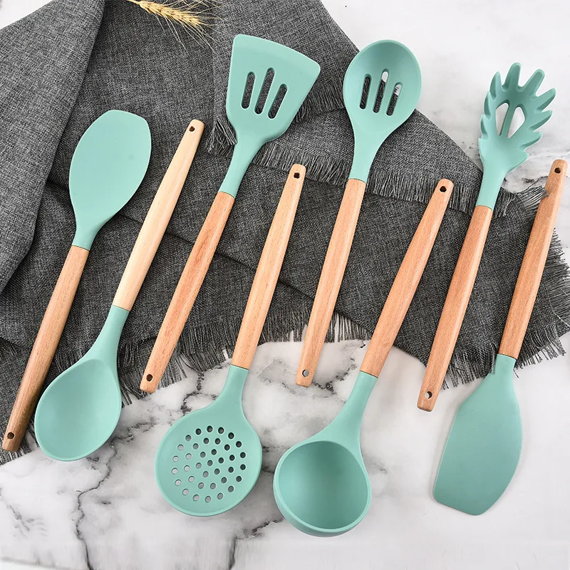 Silicone Kitchenware Set of 8 Non-stick Pan Shovel Frying Pan Set of Household Kitchen Utensils Kitchen Gadgets Cooking Tools
Silicone Kitchenware Set of 8 Non-stick Pan Shovel Frying Pan Set of Household Kitchen Utensils Kitchen Gadgets Cooking Tools