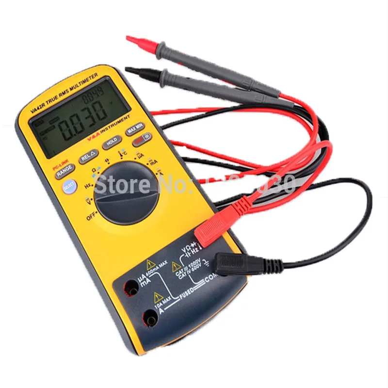 1PC VA42R 6600 Counts TRUE RMS Safety Digital Multimeter Fit Backlight with USB Interface VA42R with English manual
1PC VA42R 6600 Counts TRUE RMS Safety Digital Multimeter Fit Backlight with USB Interface VA42R with English manual