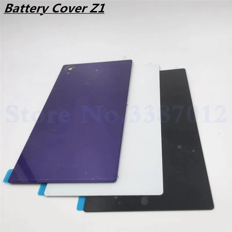 Задняя крышка батарейного отсека стеклянный чехол для Sony Xperia Z1 L39H C6902 C6903 сменный