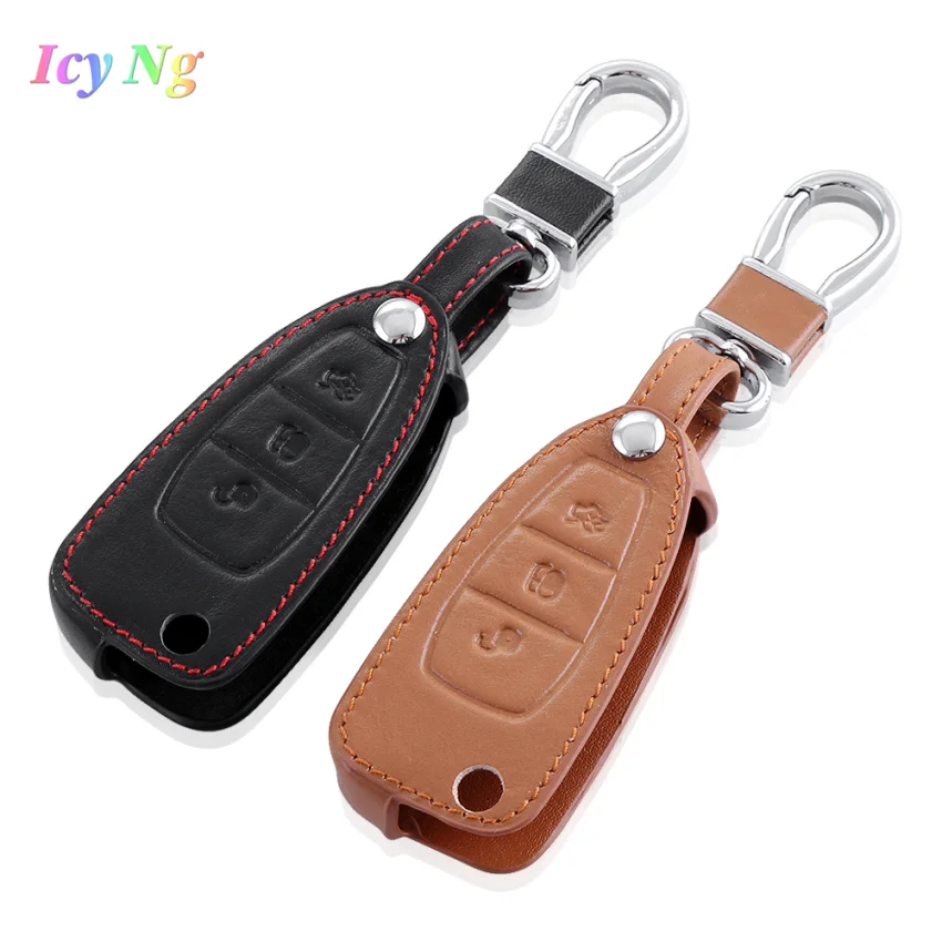 Genuine leather key chain ring cover case holder for Ford Focus 3 MK3 ST new fiesta kuga Escape Ecosport , 3 Buttons fold key
Genuine leather key chain ring cover case holder for Ford Focus 3 MK3 ST new fiesta kuga Escape Ecosport , 3 Buttons fold key