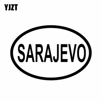 YJZT 14.2CM*9.6CM CAR STICKER VINYL DECAL SARAJEVO CITY COUNTRY CODE OVAL Black Silver C10-01224
YJZT 14.2CM*9.6CM CAR STICKER VINYL DECAL SARAJEVO CITY COUNTRY CODE OVAL Black Silver C10-01224