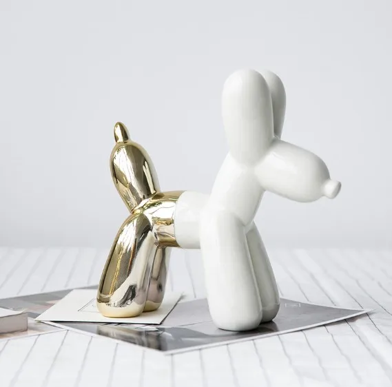 Ins Figures Nordic Ceramic Gold Balloon Dog Statue Figurine Miniture Home Decor Table Decoration Resin Crafts Kid Birthday Gift
Ins Figures Nordic Ceramic Gold Balloon Dog Statue Figurine Miniture Home Decor Table Decoration Resin Crafts Kid Birthday Gift