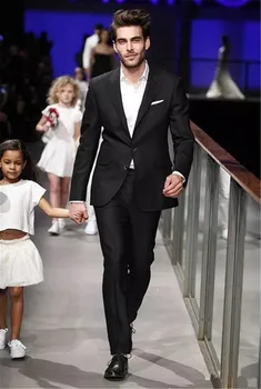 Custom Made Classy Black Two Piece Mens Suit Peaked Lapel 2 Buttons Trim Fit Wedding Tuxedos Business Men Suit (Jacket+Pants)
Custom Made Classy Black Two Piece Mens Suit Peaked Lapel 2 Buttons Trim Fit Wedding Tuxedos Business Men Suit (Jacket+Pants)