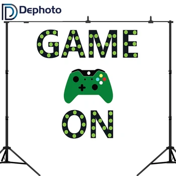 DePhoto Vinyl Game Happy Birthday Party Background Photography Game On Green Joypad Booth Backdrop Photo Studio
DePhoto Vinyl Game Happy Birthday Party Background Photography Game On Green Joypad Booth Backdrop Photo Studio