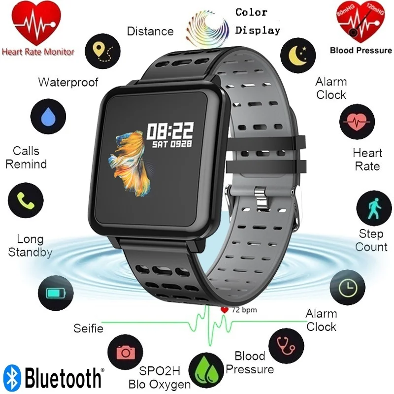 Smart Bracelet T2 Smart Watch Heart Rate Blood Pressure oxygen monitor Smartwatch Outdoor Sport Bluetooth Smart band 
Smart Bracelet T2 Smart Watch Heart Rate Blood Pressure oxygen monitor Smartwatch Outdoor Sport Bluetooth Smart band