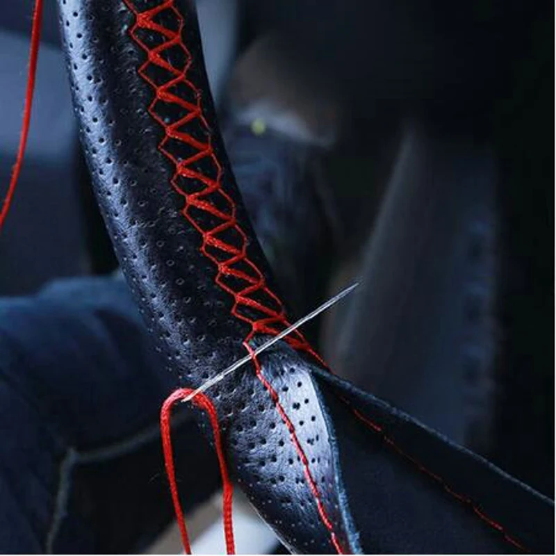4 Color DIY Texture Soft Auto Car Steering Wheel Cover With Needles And Thread Artificial Leather Car Styling Covers Suite Hot
4 Color DIY Texture Soft Auto Car Steering Wheel Cover With Needles And Thread Artificial Leather Car Styling Covers Suite Hot