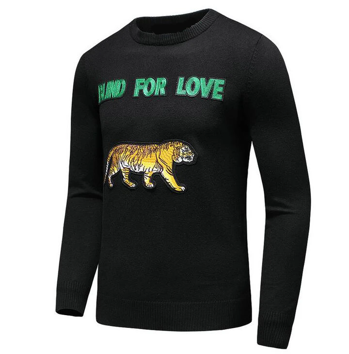 New 2017 Man Luxury Winter Blind For Love embroidered Tiger Casual Sweaters pullover Asian Plug Size High quality Drake #E217
New 2017 Man Luxury Winter Blind For Love embroidered Tiger Casual Sweaters pullover Asian Plug Size High quality Drake #E217