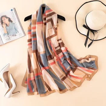 Luxury Brand Women Scarf Oversize Pure Silk Scarves and Bandana Female Foulard Big Long Shawl Fashion Brand New Scarves
Luxury Brand Women Scarf Oversize Pure Silk Scarves and Bandana Female Foulard Big Long Shawl Fashion Brand New Scarves