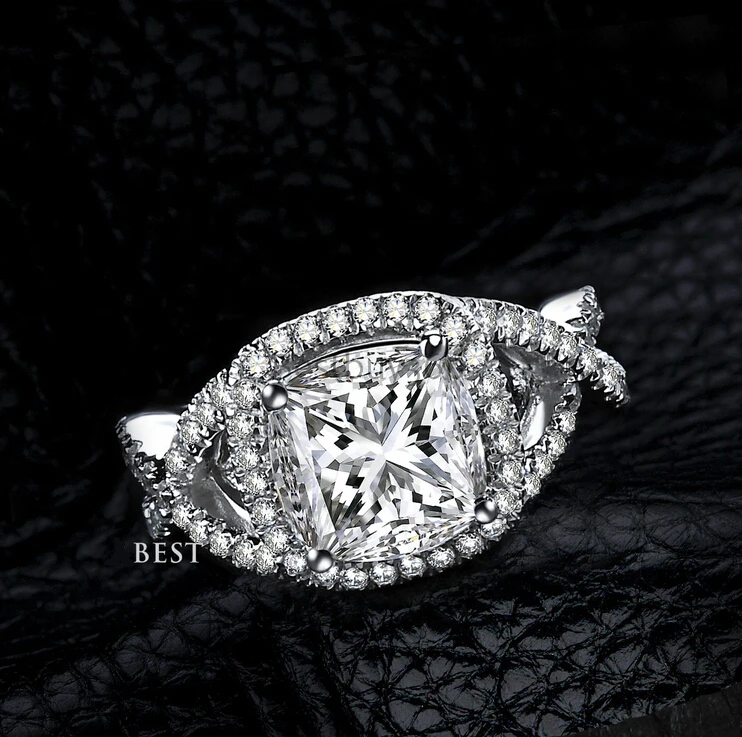 3 carat 4 prongs 925 sterling silver jewelry SONA diamant cocktail party ring jewelry
3 carat 4 prongs 925 sterling silver jewelry SONA diamant cocktail party ring jewelry