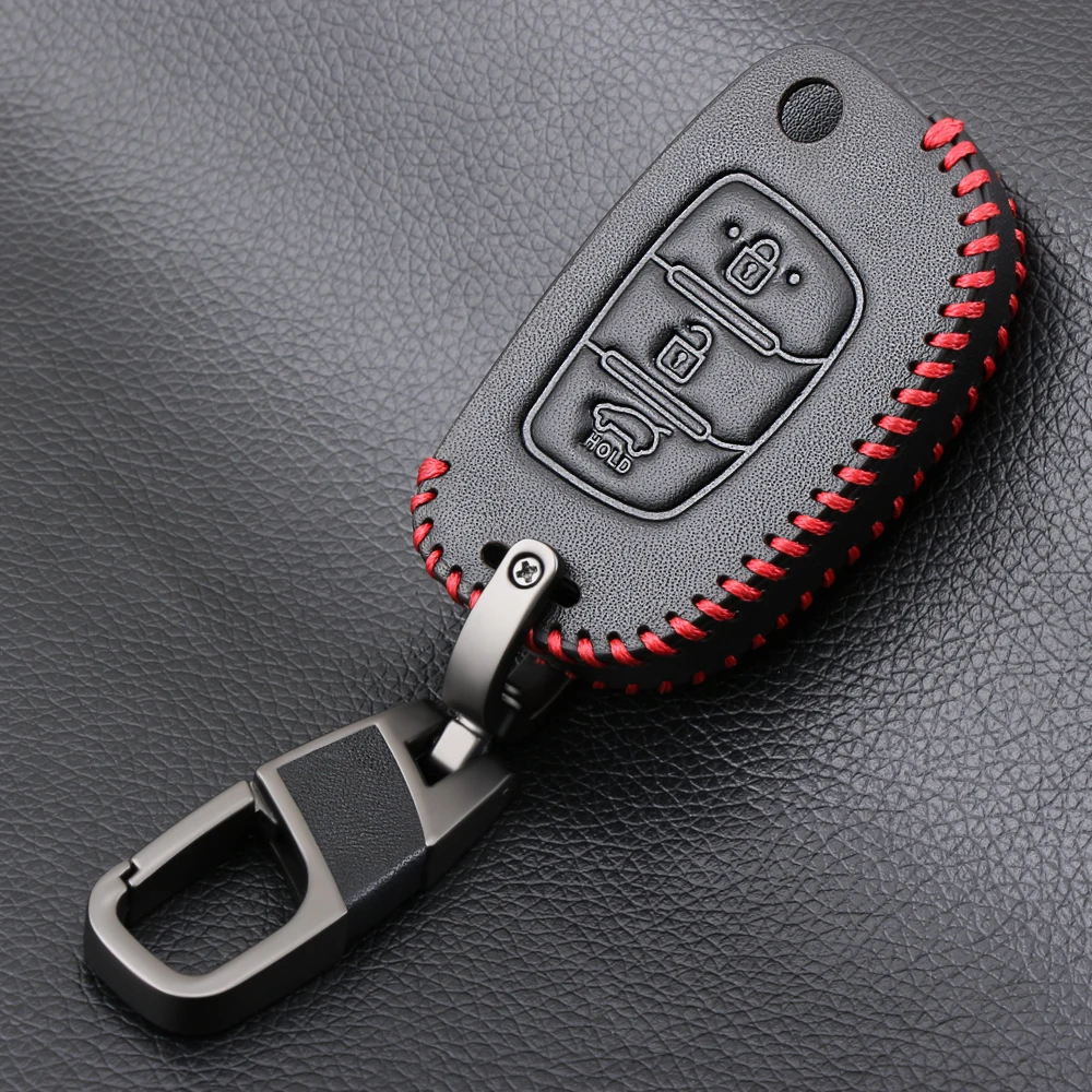 Genuine Leather Car Remote Key Holder Case Cover For Hyundai i20 i30 IX25 IX35 Tucson Verna Solaris Elantra Accent Car Styling
Genuine Leather Car Remote Key Holder Case Cover For Hyundai i20 i30 IX25 IX35 Tucson Verna Solaris Elantra Accent Car Styling