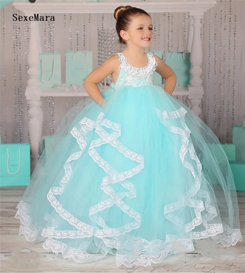 Blue Puffy Tulle Girls Party Dresses Sleeveless Solid Flower Girl Dresses for Weddings Mesh Ball Gown Kids Pageant Dress
Blue Puffy Tulle Girls Party Dresses Sleeveless Solid Flower Girl Dresses for Weddings Mesh Ball Gown Kids Pageant Dress