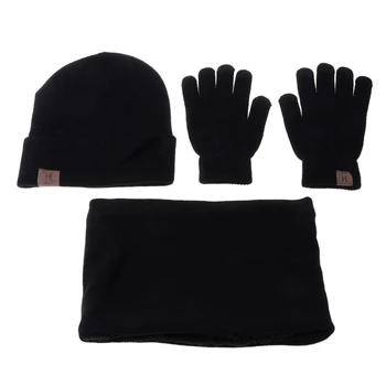 3 Pcs Unisex Men Women Knit Hat Scarf Touch Screen Gloves Warm Winter Set Solid New
3 Pcs Unisex Men Women Knit Hat Scarf Touch Screen Gloves Warm Winter Set Solid New