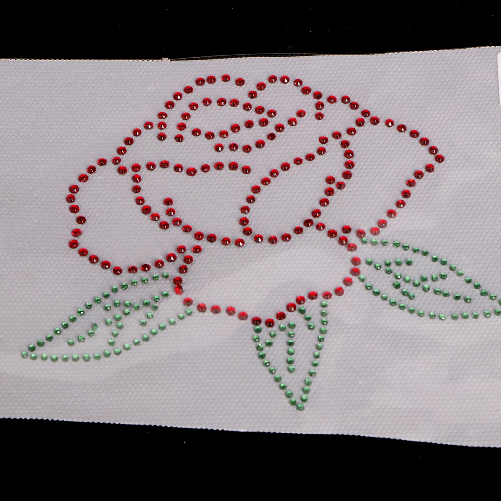 Fashion Hotfix Rhinestones,Heat Transfer Design Iron on Motifs,Rhinestone Applique Patch Sewing Accessories