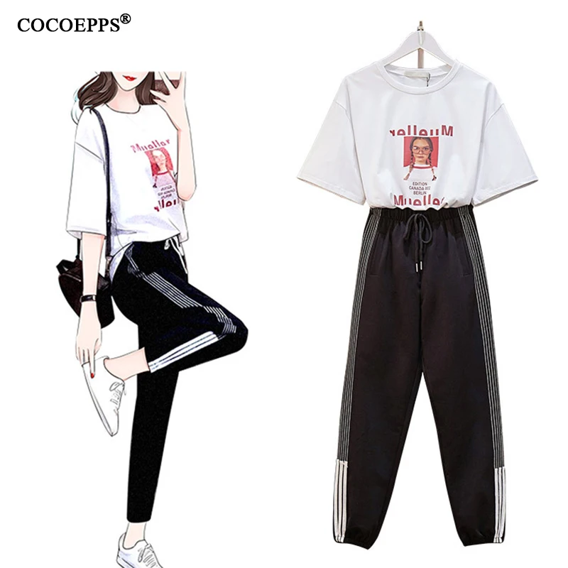Woman 2019 New Casucal 2 Pieces Running Sport Sets Woman Summer Floral Print Tops+Long Trousers Vintage Female 2 PCS Tracksuits
Woman 2019 New Casucal 2 Pieces Running Sport Sets Woman Summer Floral Print Tops+Long Trousers Vintage Female 2 PCS Tracksuits