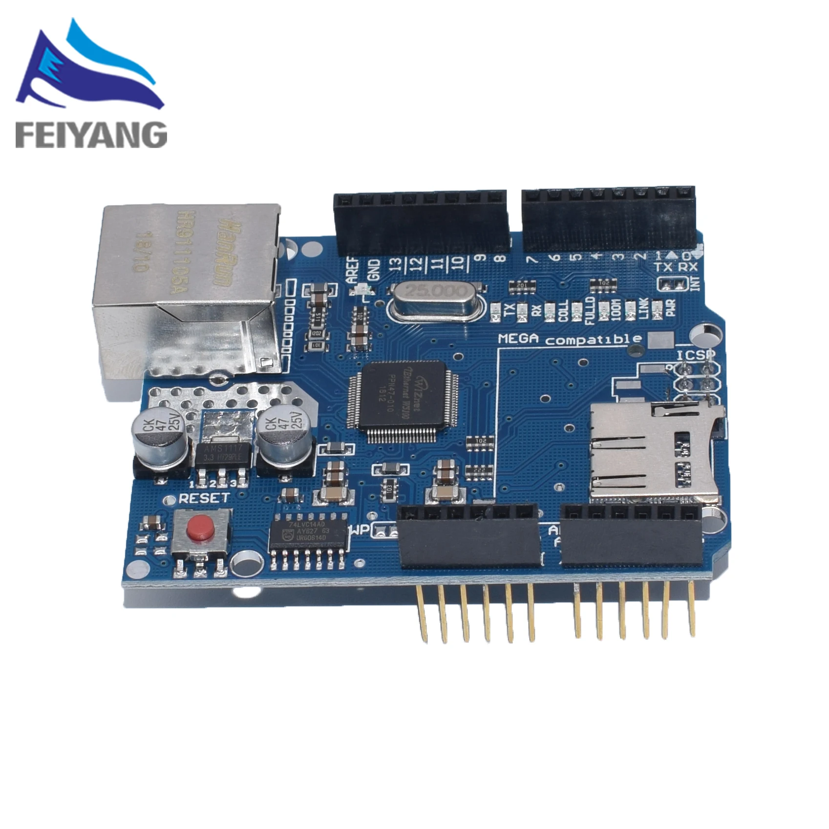 1pcs Shield Ethernet Shield W5100 R3 UNO Mega 2560 1280 328 UNR R3 W5100 Development board
1pcs Shield Ethernet Shield W5100 R3 UNO Mega 2560 1280 328 UNR R3 W5100 Development board