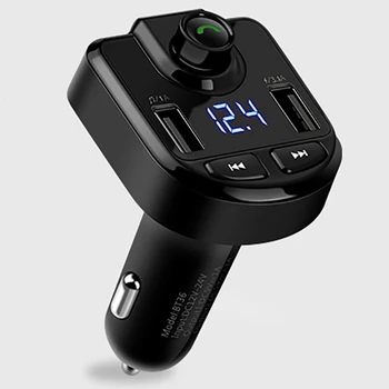 Bluetooth FM Wireless Stereo Radio Transmitter Adapter Kit with Hands-Free Call Dual USB Fast Charger TF U Disk Car Player
Bluetooth FM Wireless Stereo Radio Transmitter Adapter Kit with Hands-Free Call Dual USB Fast Charger TF U Disk Car Player
