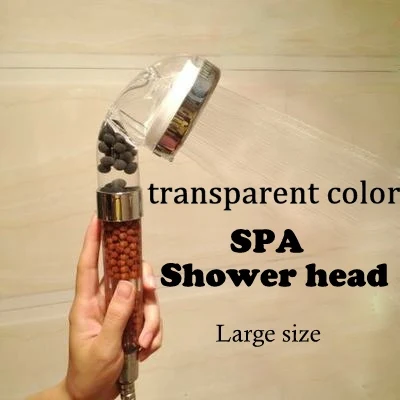 Large Size Negative Ion Tourmaline SPA Bathroom Saving Water Hand held Pressurize Shower Nozzle Plastic /ABS Filter Shower Head
Large Size Negative Ion Tourmaline SPA Bathroom Saving Water Hand held Pressurize Shower Nozzle Plastic /ABS Filter Shower Head