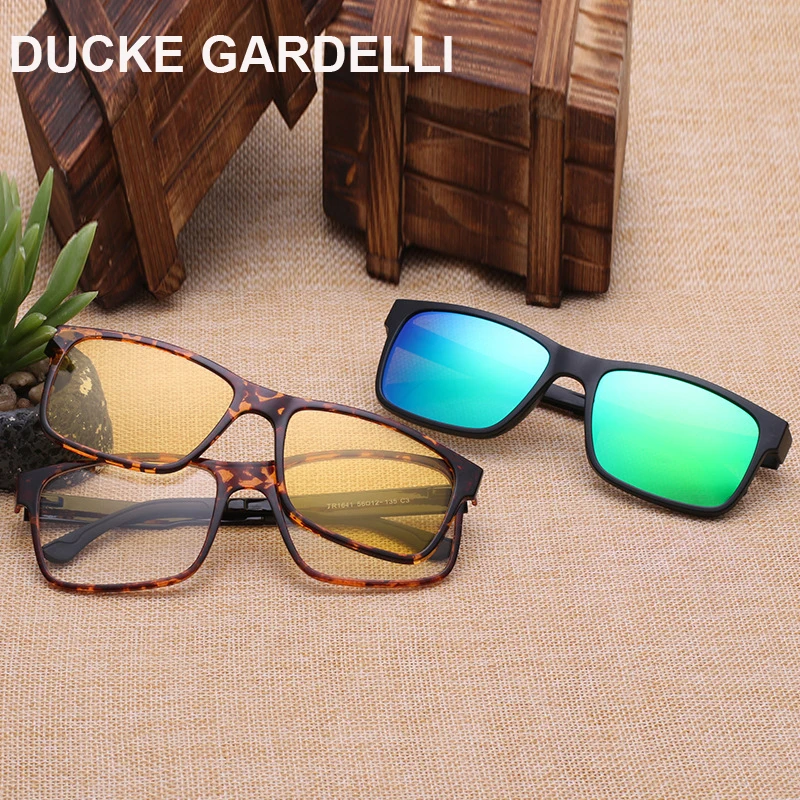 DUCKE GARDELLI Men Optical Frame myopia eyeglasses polarized magnetic clip women oculos night vision magnet sunglasses 731 
DUCKE GARDELLI Men Optical Frame myopia eyeglasses polarized magnetic clip women oculos night vision magnet sunglasses 731