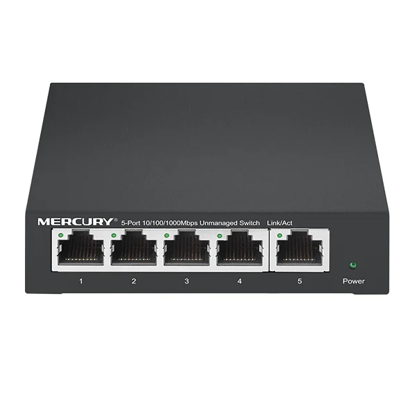 

Metal Cabinet, Mini 5 Port 1000Mbps Gigabit Ethernet Switch, 10/100/1000Mpbs Ethernet Network Switches,Hub LAN,Full-duplex