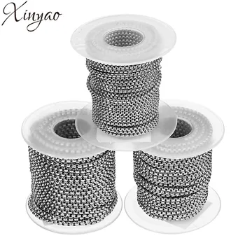 XINYAO 10yards 2/2.5/3mm Metal Stainless Steel Necklace Chains Box Square Link Chains Bulk Necklace fit Bracelets Makings F5968
XINYAO 10yards 2/2.5/3mm Metal Stainless Steel Necklace Chains Box Square Link Chains Bulk Necklace fit Bracelets Makings F5968